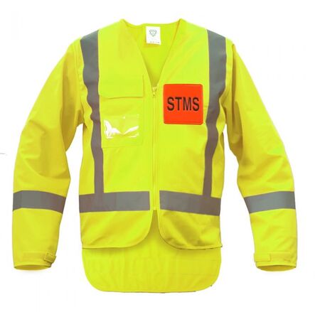 Caution STMS Long Sleeve Safety Vest