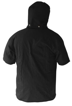 Hooded Oilskin Short Sleeve Vest