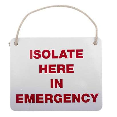 Volt® Isolate Here Sign for LV Rescue Kit