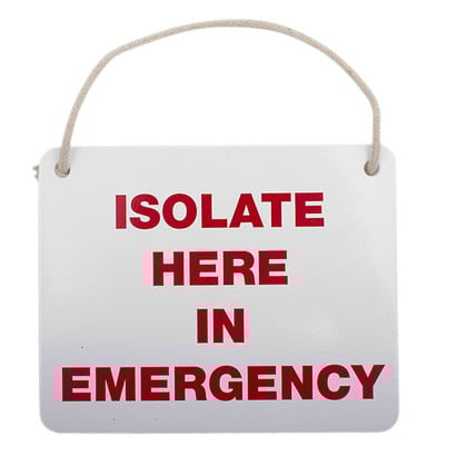 Volt® Isolate Here Sign for LV Rescue Kit