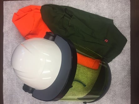 Nexus Heightmaster Vented Helmet Green Visor Kit 