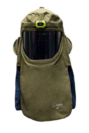 40 Cal ArcGuard RevoLite Crossvent Hood with PureView Faceshield and Headlamp