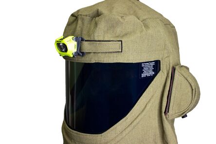 40 Cal ArcGuard RevoLite Crossvent Hood with PureView Faceshield and Headlamp