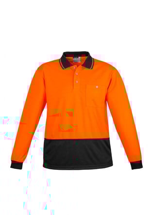  Hi Vis Basic Spliced L/S Polo