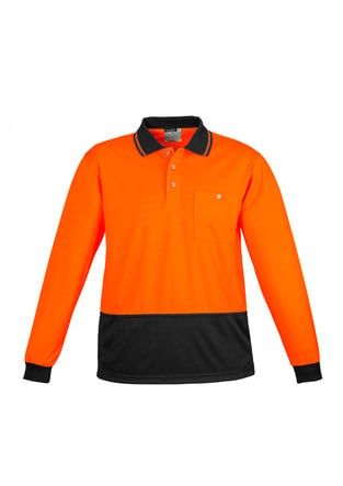  Hi Vis Basic Spliced L/S Polo