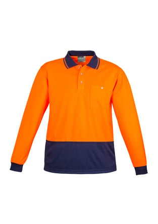  Hi Vis Basic Spliced L/S Polo