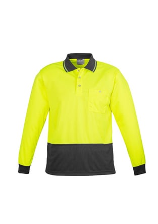  Hi Vis Basic Spliced L/S Polo