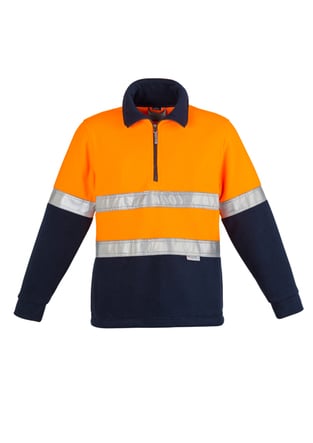  Hi Vis Fleece Jumper - Hoop Taped