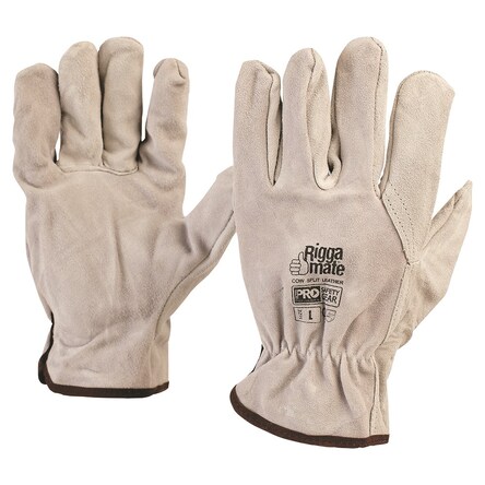 Cowsplit Leather Riggers Gloves