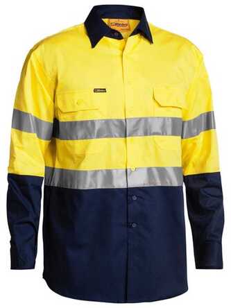 Yellow Taped Hi Vis Cool Lightweight Shirt