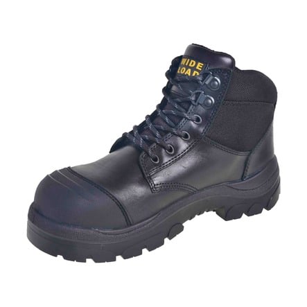 Black Lace Up Safety Boot 15cm (6")