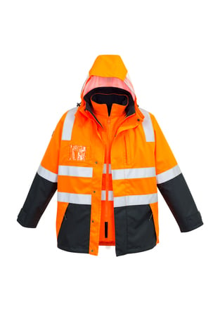 HI VIS 4 IN 1 WATERPROOF JACKET