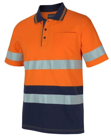 HI VIS (D+N) S/S COTTON POLO