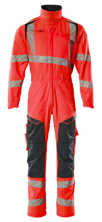 Boilersuit with kneepad pockets
