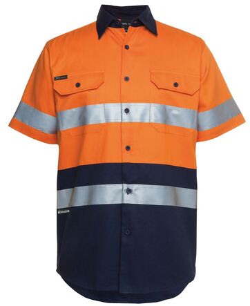 HI VIS SHORT SLEEVE (D+N)190G SHIRT