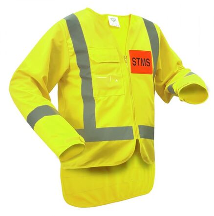 Caution STMS Long Sleeve Safety Vest
