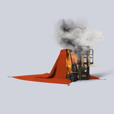 Fork Lift Fire Blanket 7m x 7m