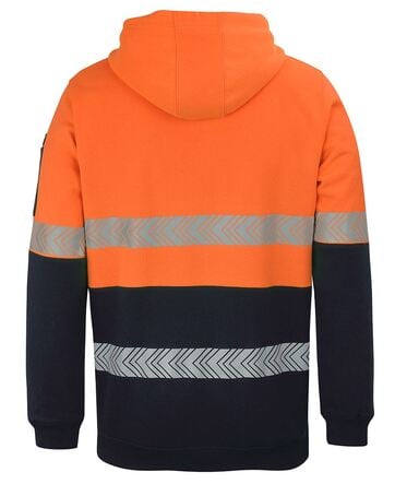 Hi Vis (D+N) 1/2 ZIP SEGMENTED TAPE HOODIE