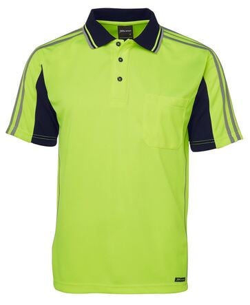 Hi Vis 4602.1 S/S ARM TAPE POLO