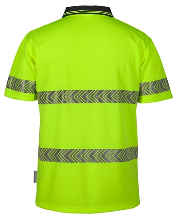 HI VIS S/S SEGMENTED TAPE POLO