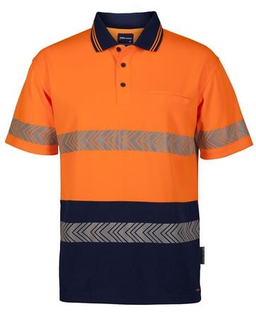 HI VIS S/S SEGMENTED TAPE POLO