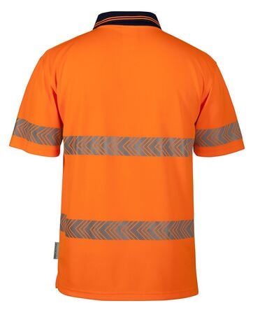 HI VIS S/S SEGMENTED TAPE POLO