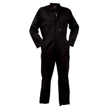 100% Cotton Black OVERALL With ZIP 