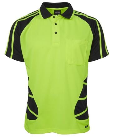 HI VIS S/S SPIDER POLO