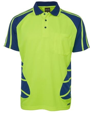 HI VIS S/S SPIDER POLO