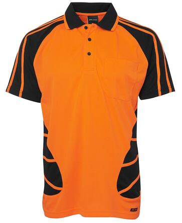 HI VIS S/S SPIDER POLO