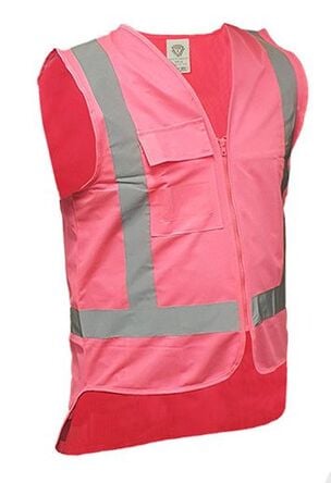 Caution D/N Safety Vest - Pink