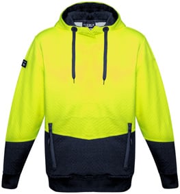 UNISEX HI VIS TEXTURED JACQUARD HOODIE