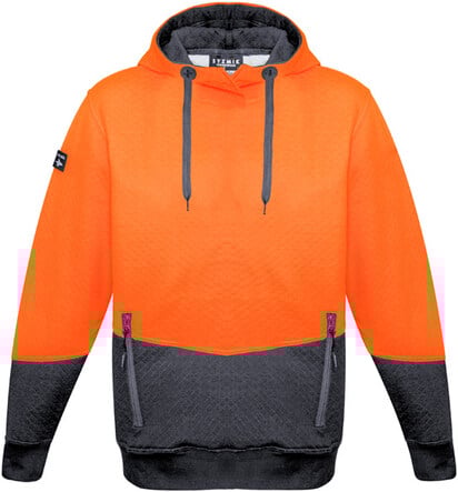 UNISEX HI VIS TEXTURED JACQUARD HOODIE