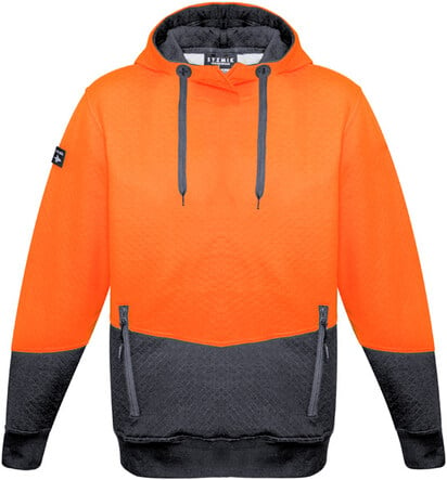 UNISEX HI VIS TEXTURED JACQUARD HOODIE