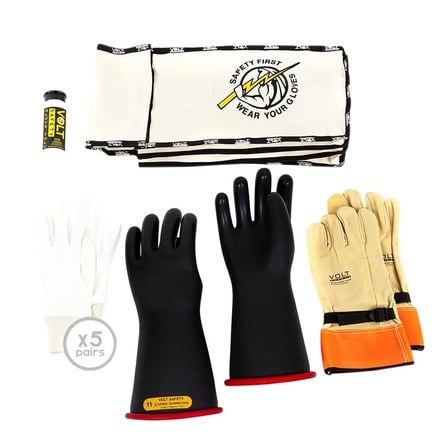 Volt® Electrical Insulated Glove Kit Class 2 17kV – 