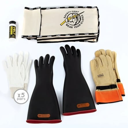 Volt® Electrical Insulated Glove Kit Class 4 36kV – 
