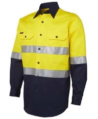 HI VIS LONG SLEEVE (D+N)190G SHIRT