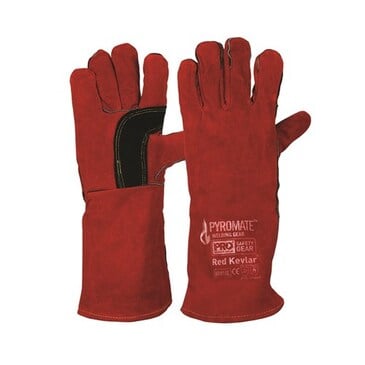PYROMATE RED KEVLAR GLOVE LARGE