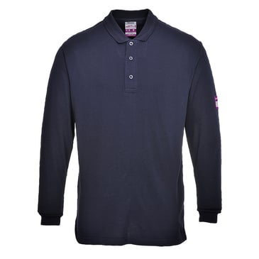 4.3cal FR Anti-Static Long Sleeve Polo Shirt