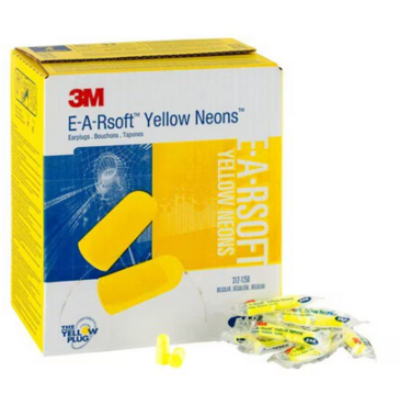 3M E-A-R Yellow Neon Disposable Earplug