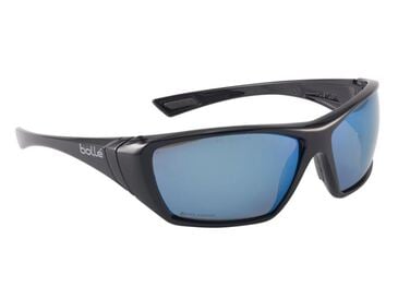 Bolle Hustler Safety Glasses, Polarised, Blue Lens