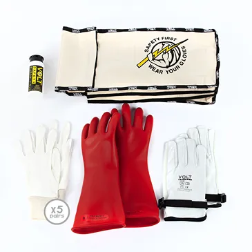 Electrical Insulated Glove Kit Class 0 (1,000V) &ndash; 280mm &ndash; Volt Safety