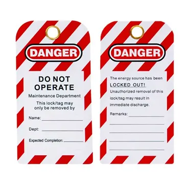 Volt Danger Do Not Operate Lockout Tag- 10pack