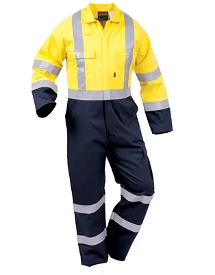 Overall Day/Night Cotton Zip Yellow/Navy